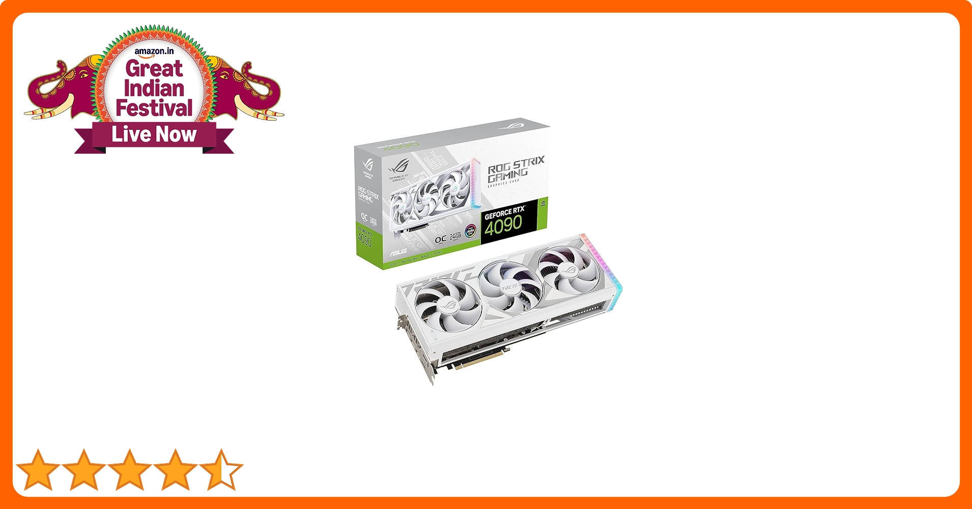 Amazon.in: Buy ASUS Rog Strix Geforce RTX 4090 White OC